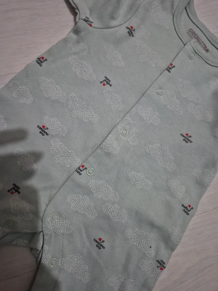 Ensemble 1M pyjama/ body / bonnet - photo numéro 3