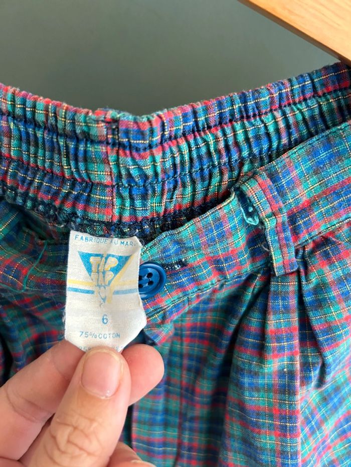 Short à carreaux vintage 6A - photo numéro 4