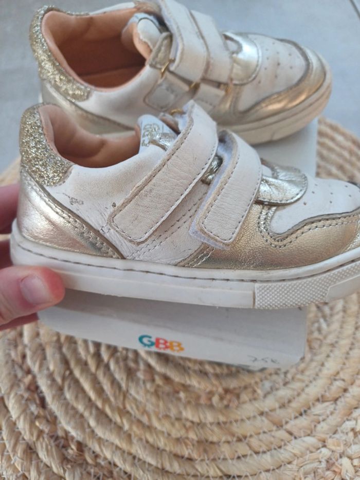 Baskets gbb taille 25 tout en cuir - photo numéro 5