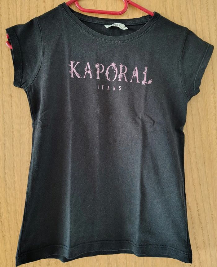 T-shirt noir fille 8 ans