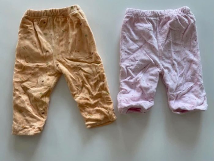 Lot 2 bas de pyjama  12 mois