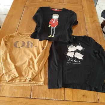 Lot 3 T-shirts Fille Miss Moscow et autres 10 ans