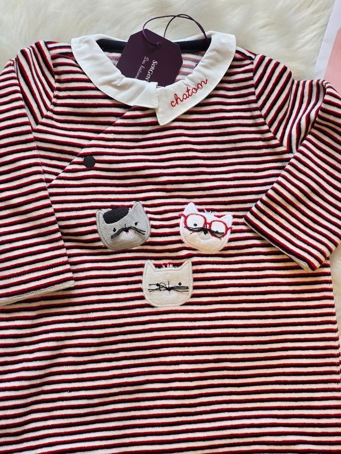 NEUF (non porté)🏷🤩😍🤎 superbe pyjama doux et chaud 9 mois garçon 🤩🤎😍 - photo numéro 2