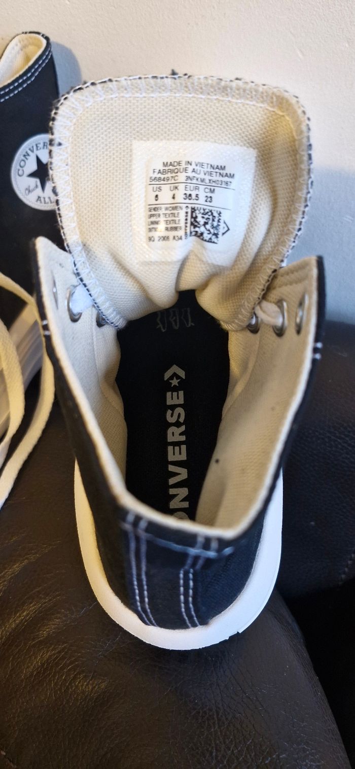 Converse plateforme noir haute - photo numéro 4