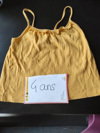 Débardeur jaune moutarde