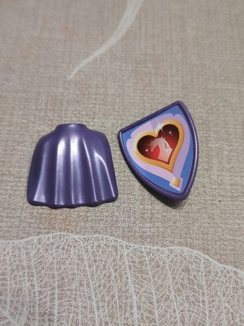 Playmobil cape et bouclier pour enfant violet
