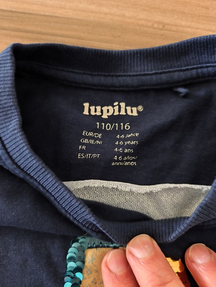 T-shirt tracteur avec sequins - photo numéro 3