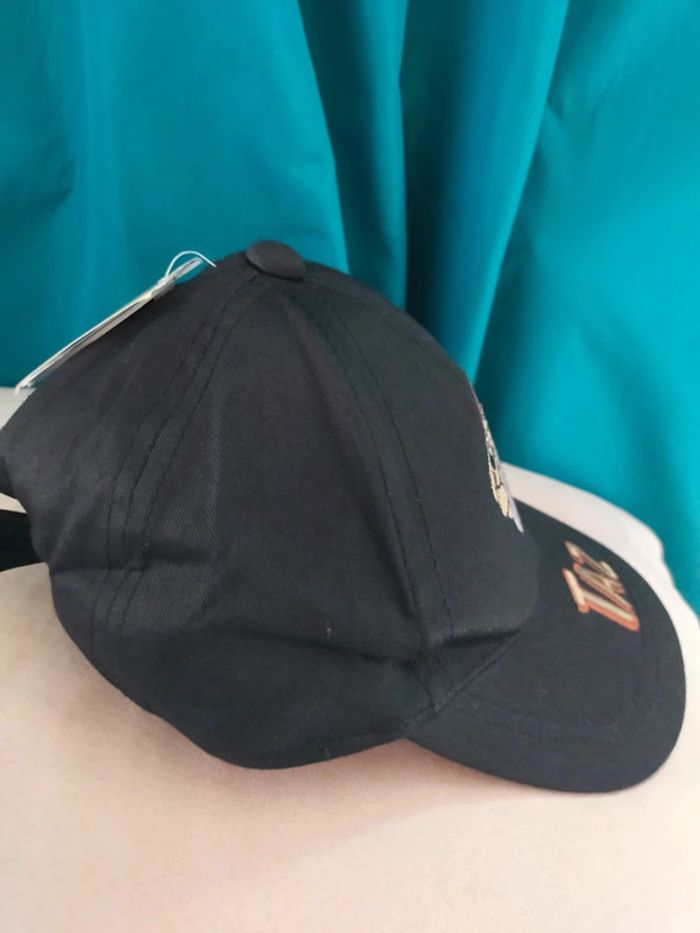Casquette noire enfant – personnage Taz brodé – taille 51 cm – 100% coton - photo numéro 4