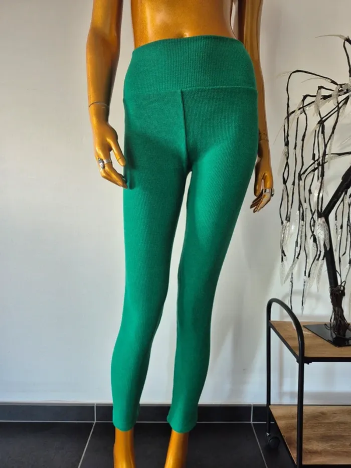 Legging Long Vert Femme Taille S/36