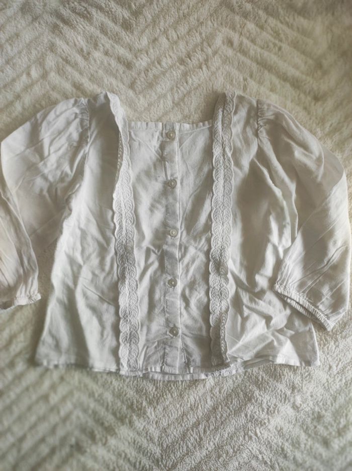 Blouse été blanche Mango 2 ans - photo numéro 2