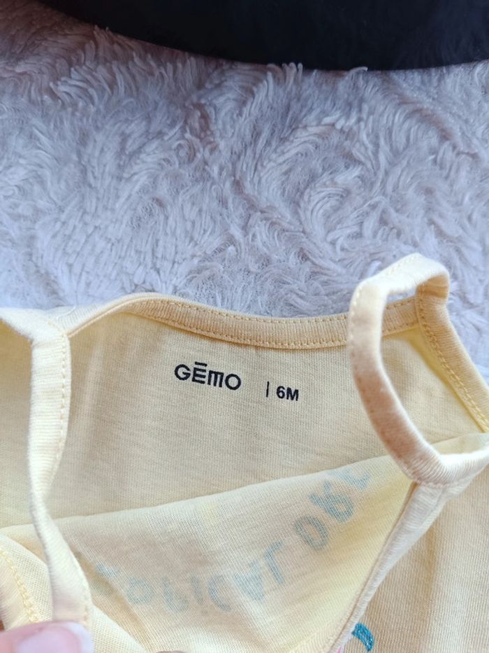 Robe bretelles été Fille 6 mois Ananas Tropical dream Gémo 100% coton - photo numéro 6