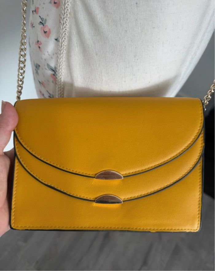 Sac à main bandoulière jaune H&M - photo numéro 2