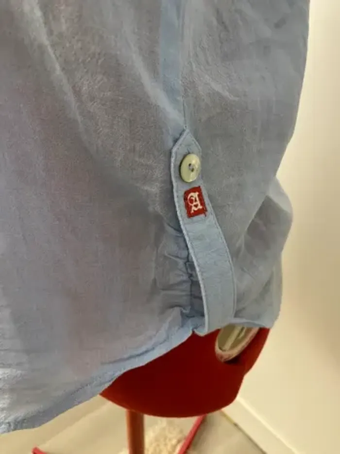 Chemise coton bleu clair A Land of Cotton - photo numéro 3