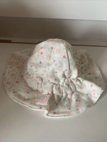 Chapeau Bébé Coton Organique Petit Bateau T3/6 Mois