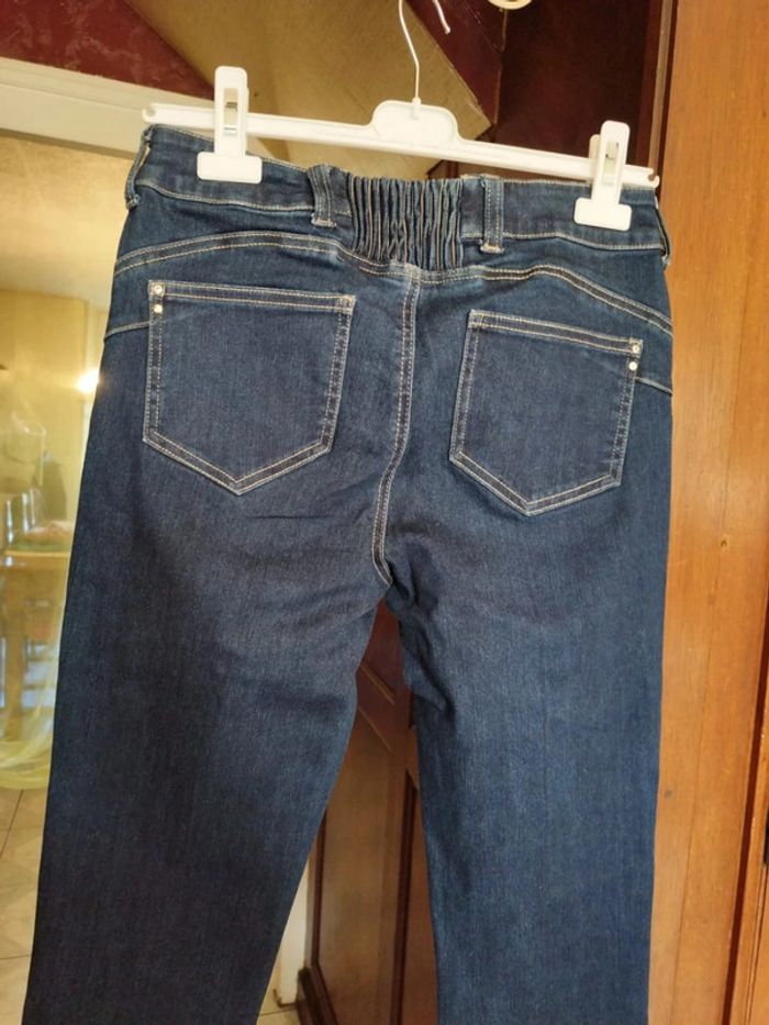 Jeans bleu foncé droit skinny M/38 y2k Lolaliza - photo numéro 10