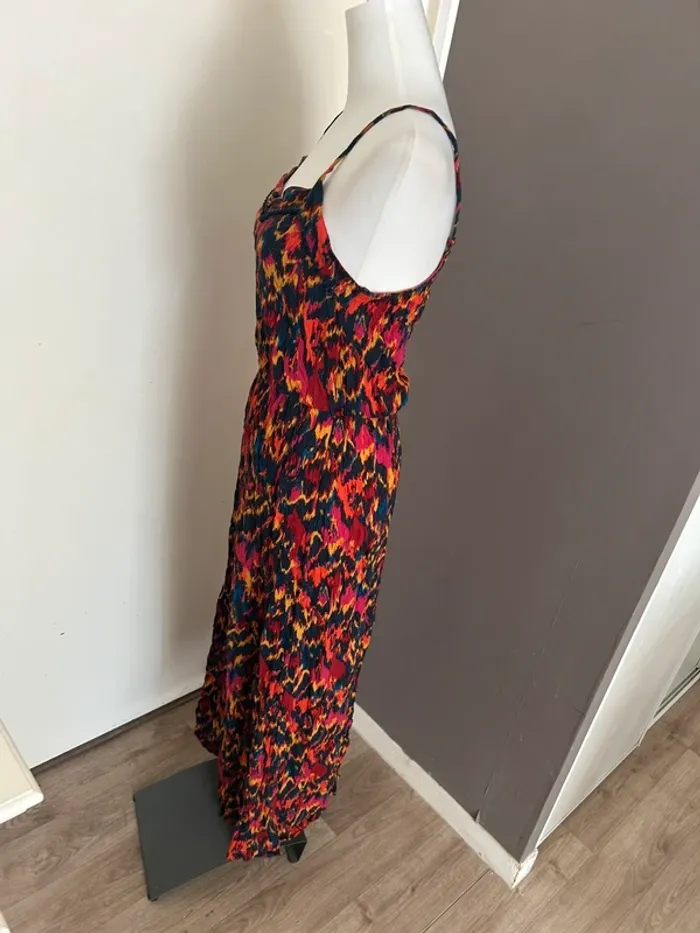 Promod, robe, longue été femme, taille 36 imprimer multicolore - photo numéro 3