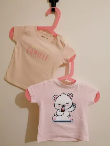 Lot Tee-Shirt fille été 6 mois Gémo