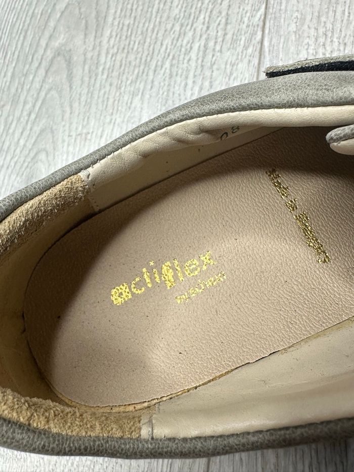 chaussures a scratch Actiflex confort ++ 38/ (taille 5) daim gris taupe - photo numéro 5
