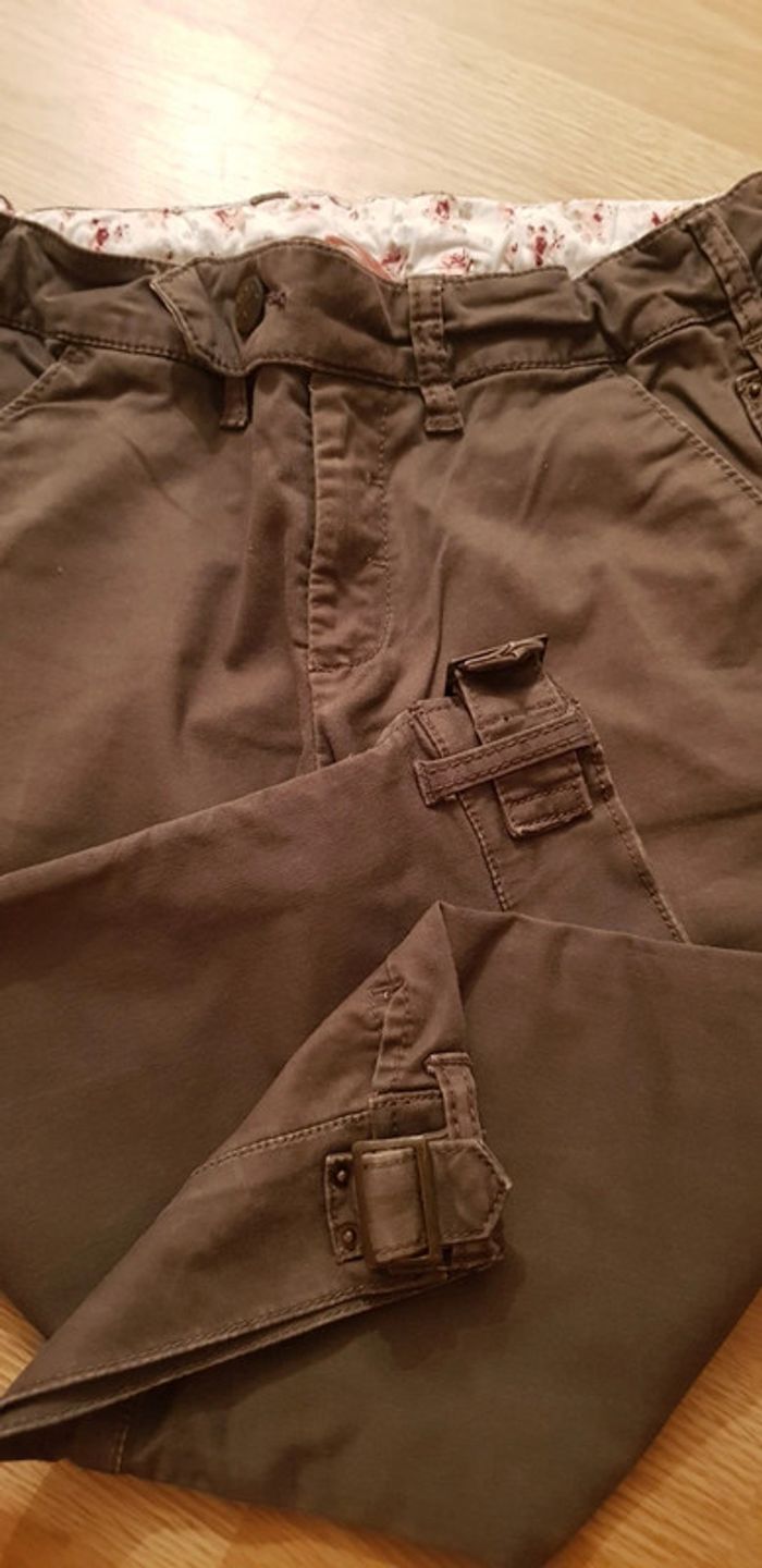 Pantalon marron/kaki Zara 12 ans - photo numéro 2