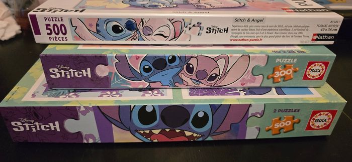 Lot de puzzles stitch