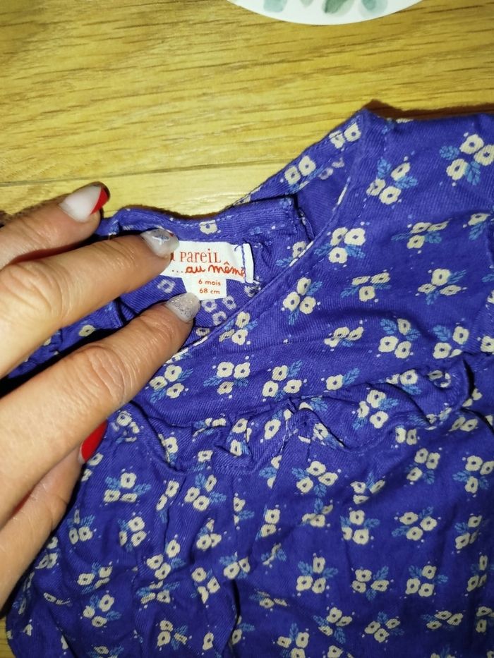 Lot de 3 blouses fille 6 mois - photo numéro 7