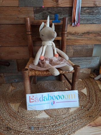 Peluche licorne tulle étoiles orchestra prémaman tbe