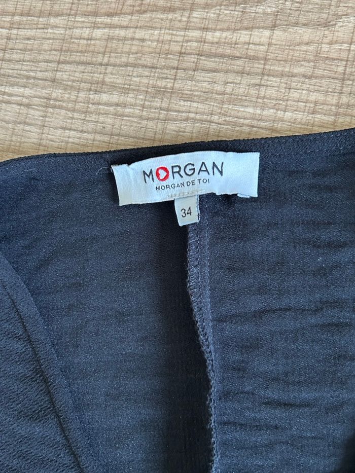 Robe noire à manches longues Morgan taille 34 comme neuve - photo numéro 10