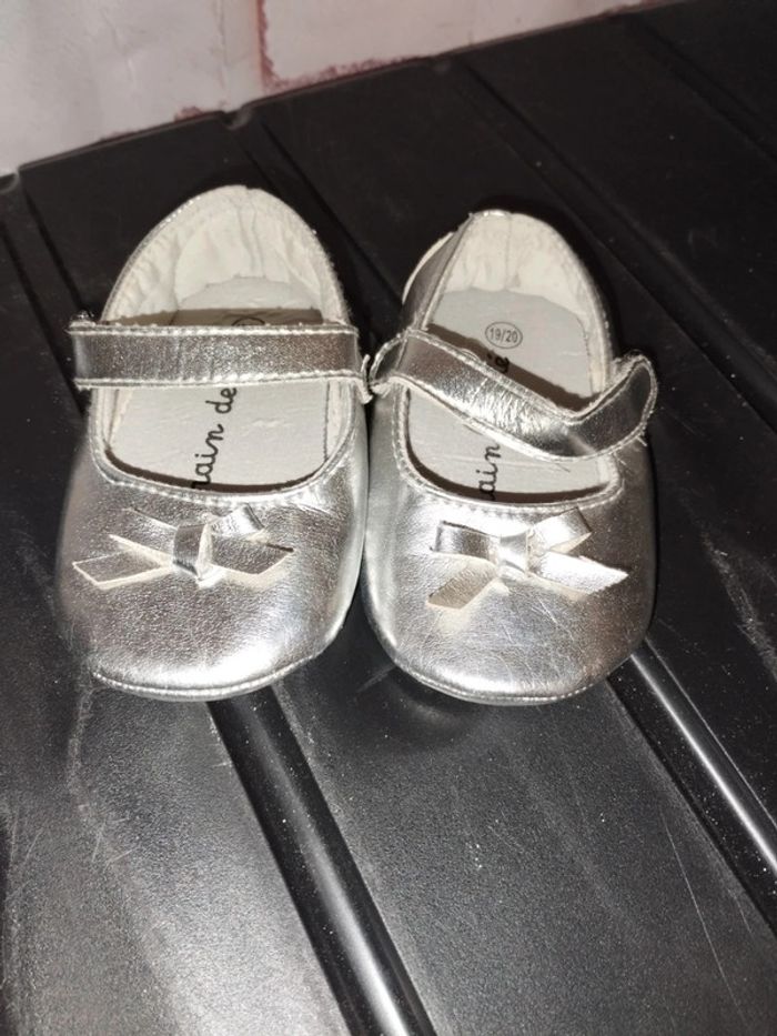 Ballerines argenté 19/20
