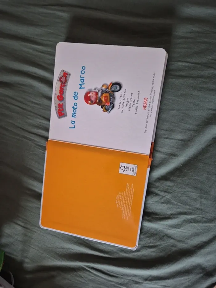 Livre ptit garçon la moto de marco - photo numéro 2