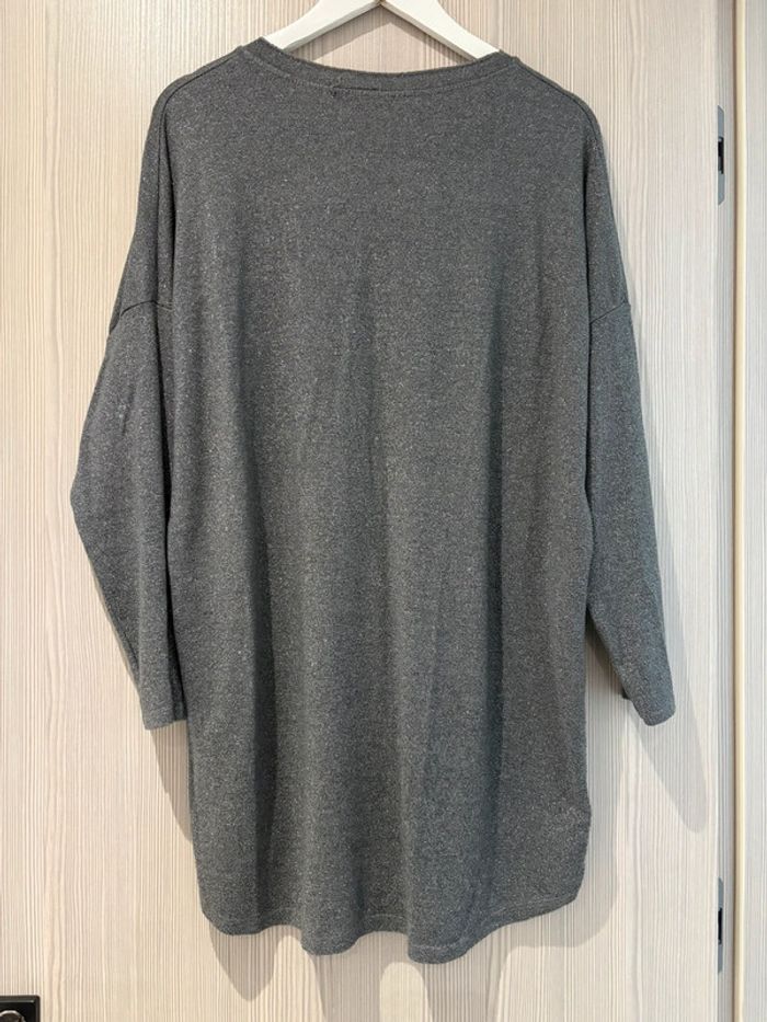 Tunique grise argentée New collection fabriqué en Italie taille unique - photo numéro 4