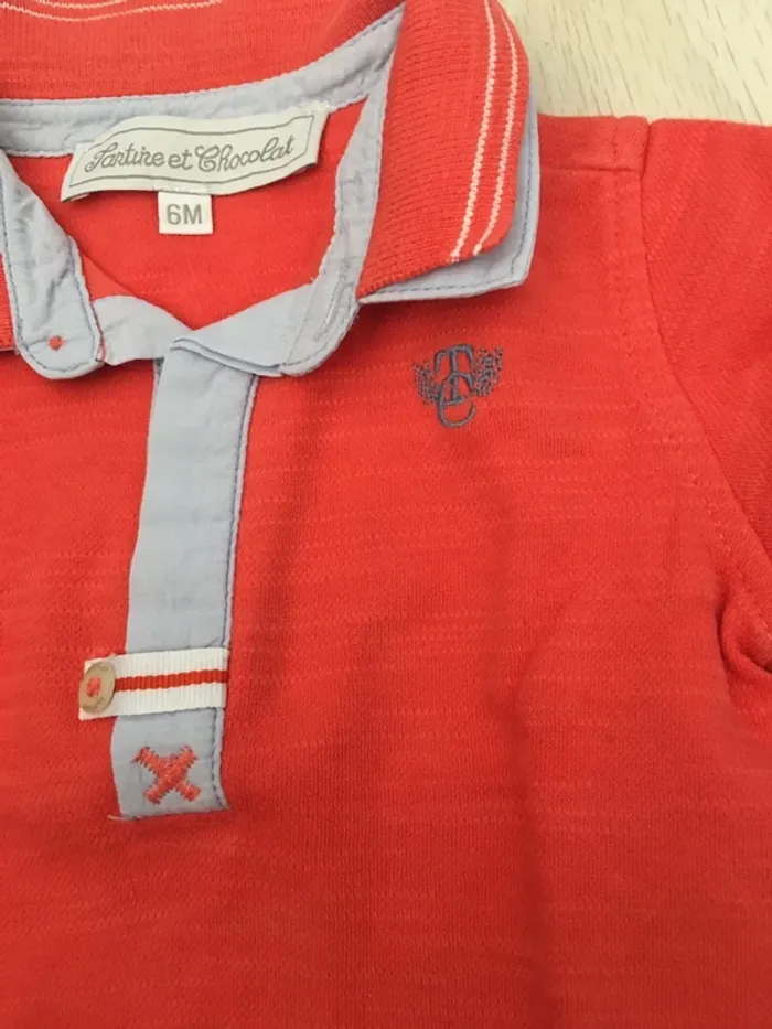 Ensemble salopette t-shirt tartine et chocolat 6 mois - photo numéro 3