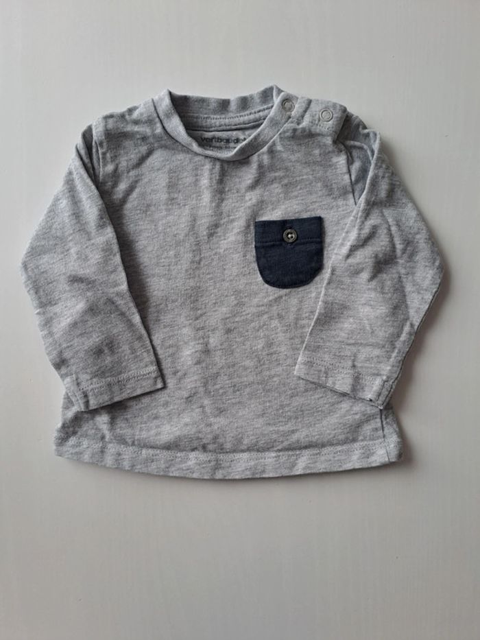 Ensemble pull et sarouel bébé garçon 3 mois - photo numéro 2