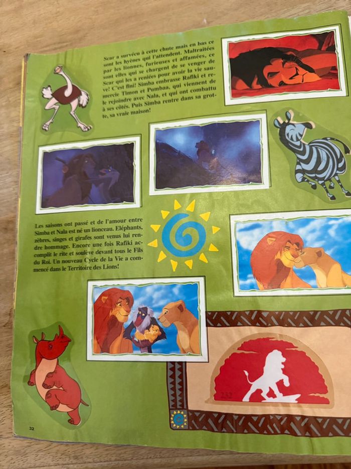 Livre Album Panini Complet stickers autocollants - Le Roi Lion Walt Disney - photo numéro 9