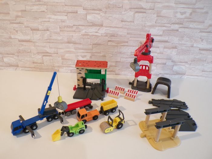 Eléments circuit en bois - Style Brio