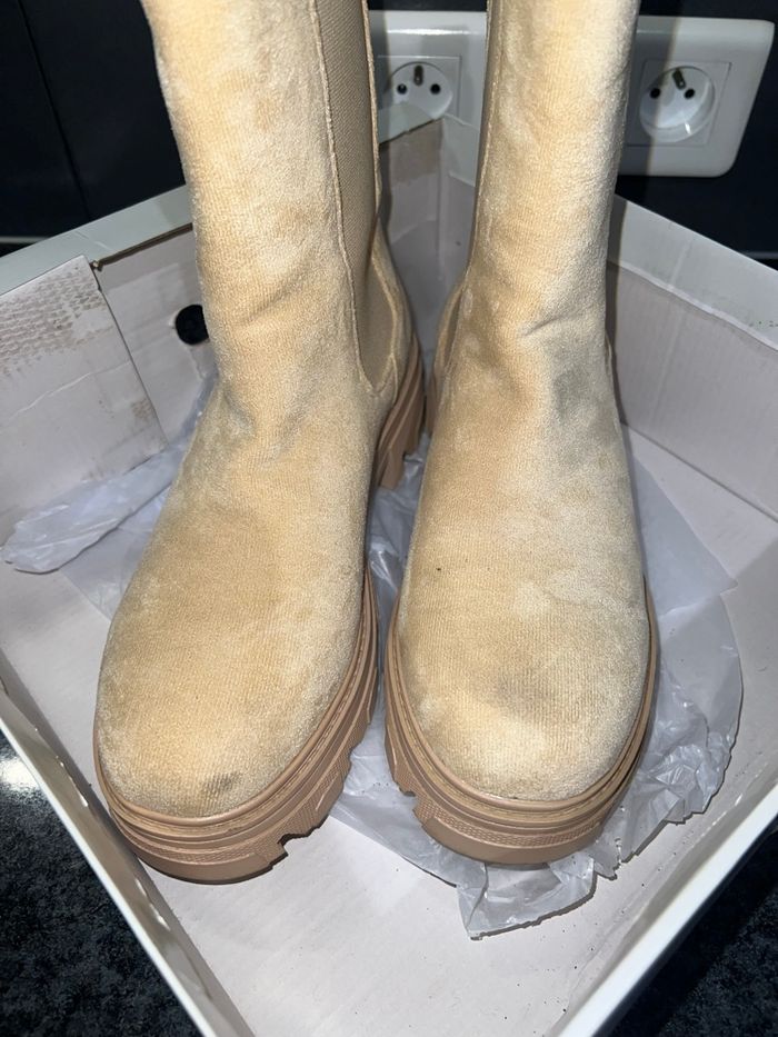 Bottes beige