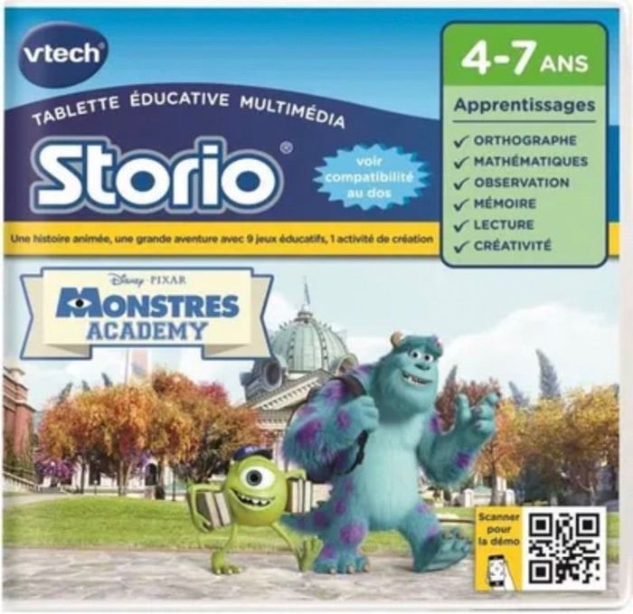 Jeu Storio Disney Pixar Monstre Académy