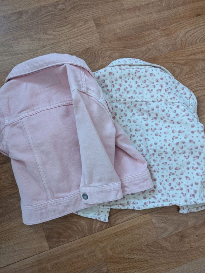 Lot de 2 vestes en jean 6 mois - photo numéro 4