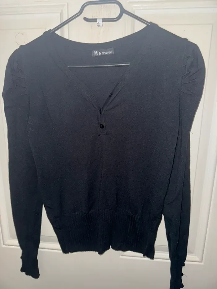 Lot de 2 hauts noir manches longues taille S - photo numéro 2