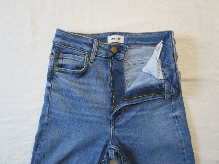 Jean femme LEE coupe Skinny High Rise Taille 36 W26 L29 Bleu (J260) - photo numéro 4