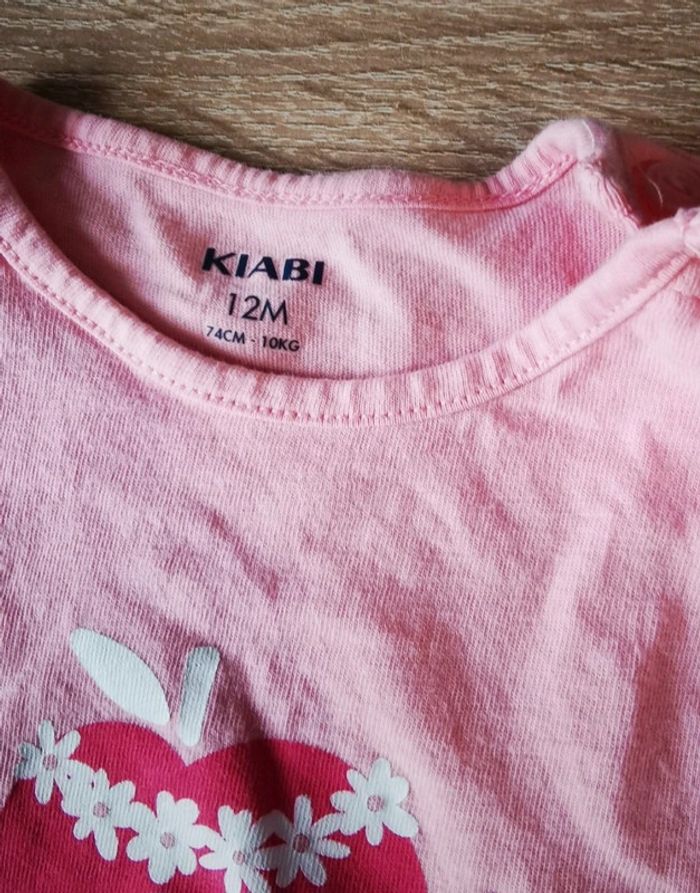 Lot de 4 t-shirts Kiabi 12 mois - photo numéro 5