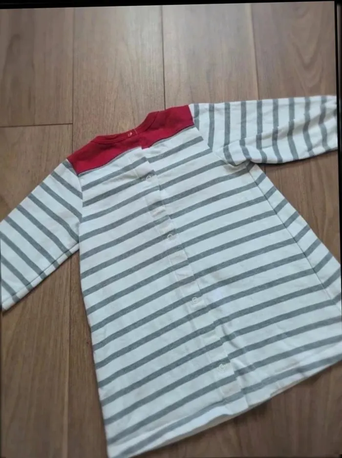 Lot 3 robes marinières petit bateau manches longues - photo numéro 5