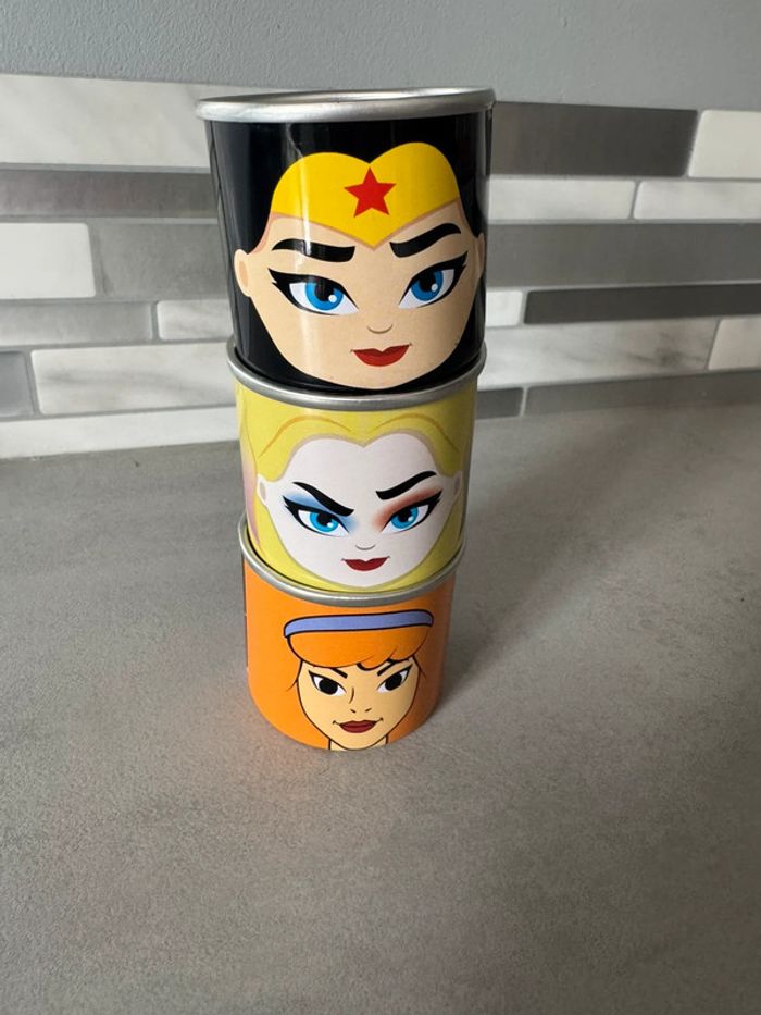 3 boite alu scooby Doo wonder women héros happy meal McDonald’s 2023