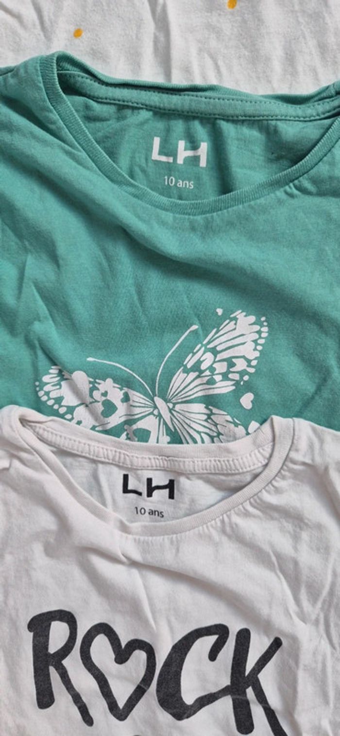 Lot de 7 t-shirts été fille 10 ans - photo numéro 3