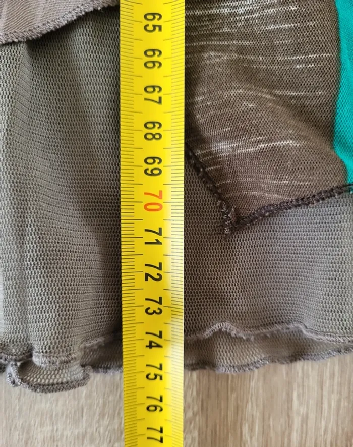 Débardeur à motifs marron beige et bleu turquoise La Redoute Taille 1 ou 36 - photo numéro 13