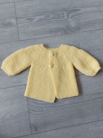 Gilet taille 1 mois fait main