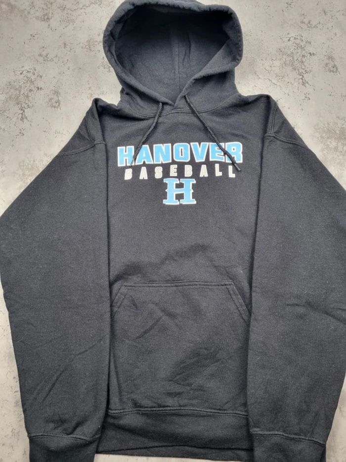 Pull à capuche noir “Hanover Baseball”, M Hommes - photo numéro 3