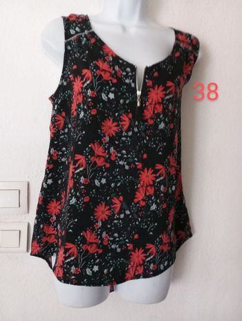Blouse imprimée dos long femme.38..