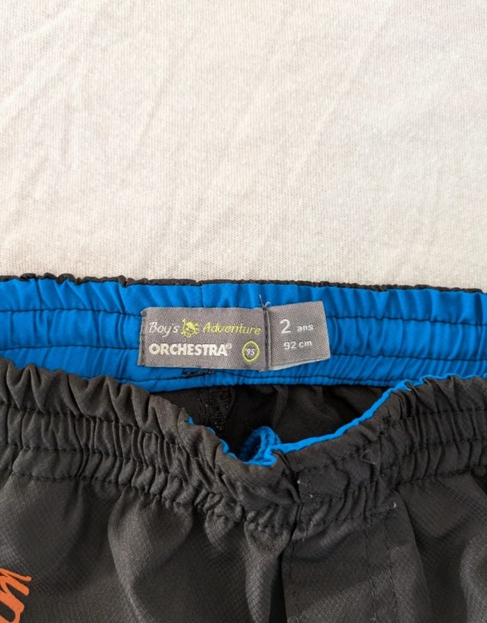 Short de bain garçon noir et bleu - Orchestra - Taille 2 ans (92 cm) - photo numéro 3