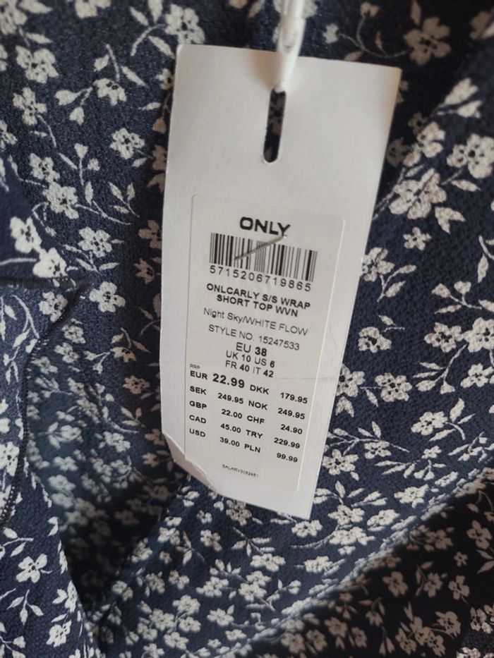 Blouse chemise femme only t38 neuf - photo numéro 4
