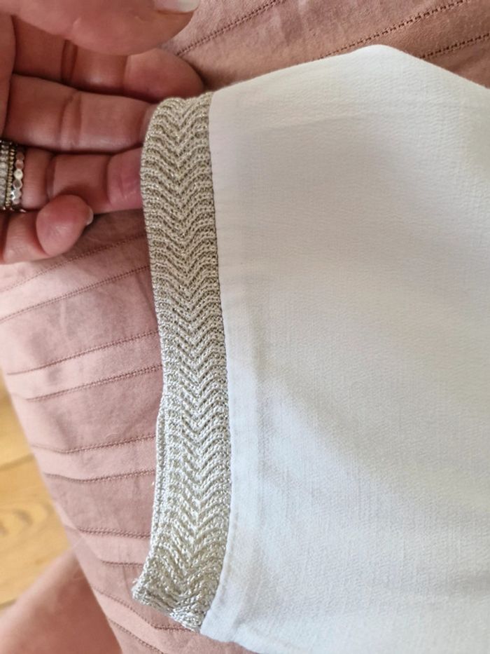 Gérard Darel robe fluide écru liseré doré - photo numéro 5